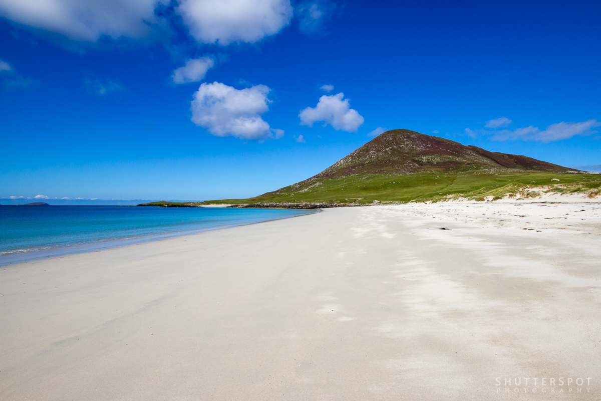 Ceapabhal Hill from Traigh na Cleabhaig beach